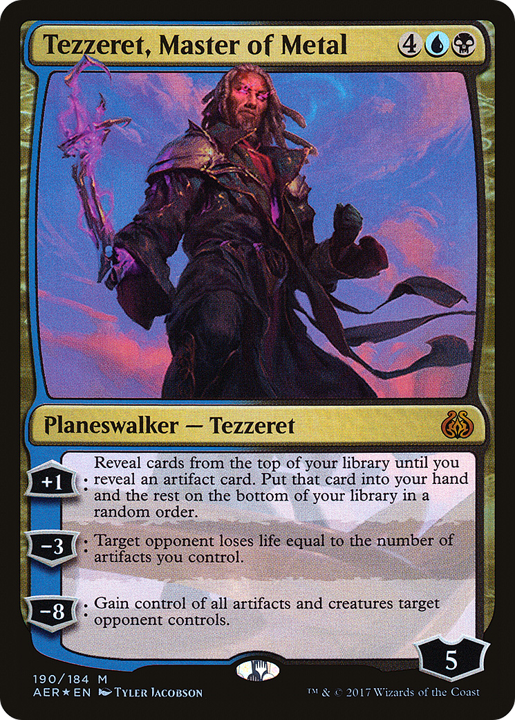 Image of Tezzeret, Master of Metal (AER-190) - Aether Revolt Foil