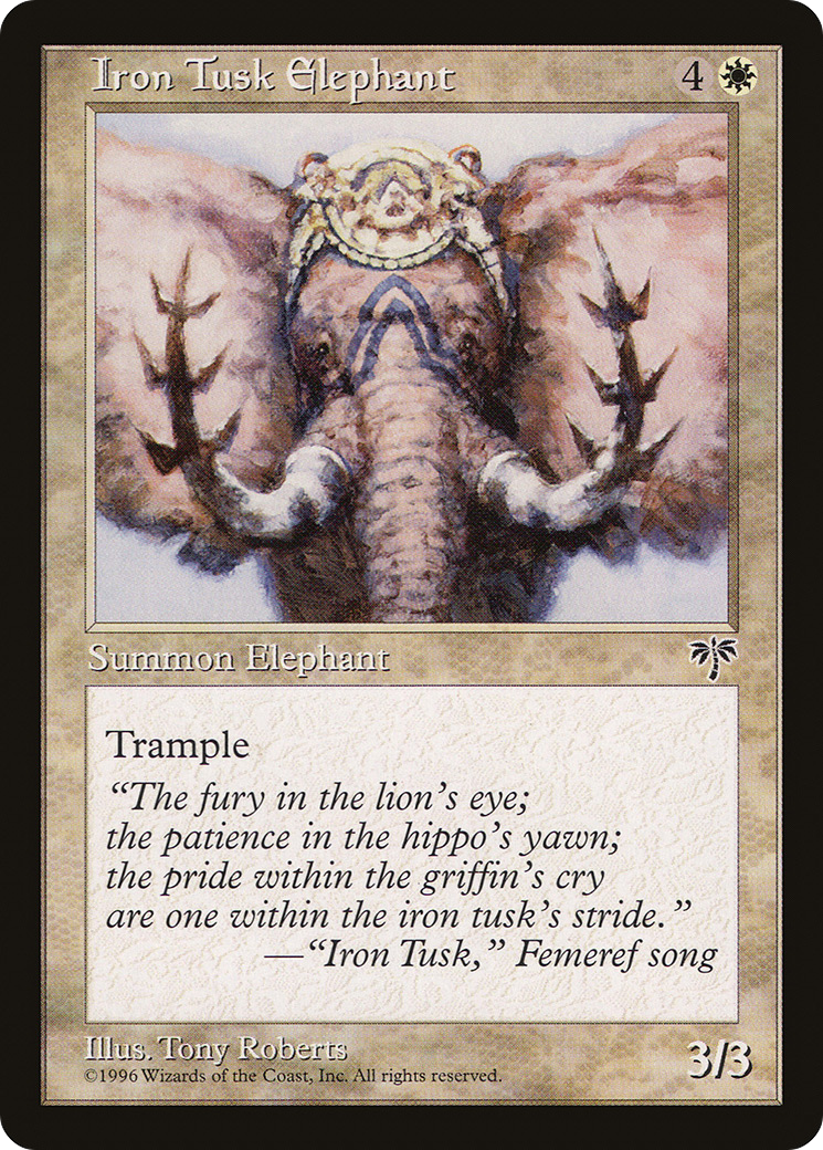 Image of Iron Tusk Elephant (MIR-) - Mirage