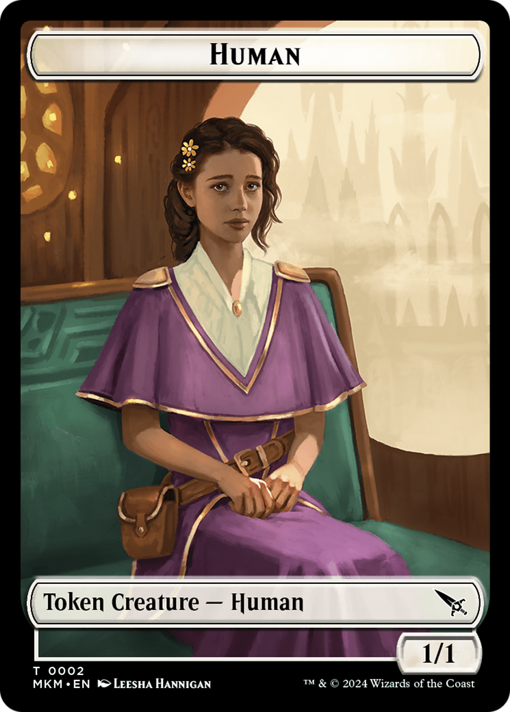 Image of Human (TMKM-002) - Murders at Karlov Manor Tokens