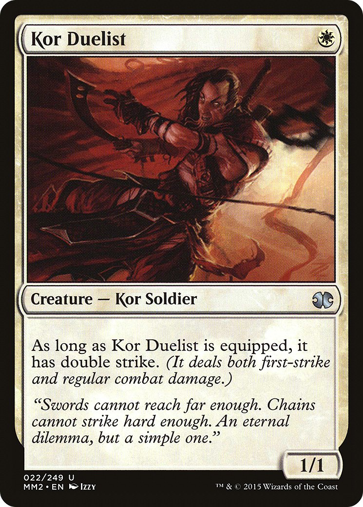 Image of Kor Duelist (MM2-022) - Modern Masters 2015 Foil