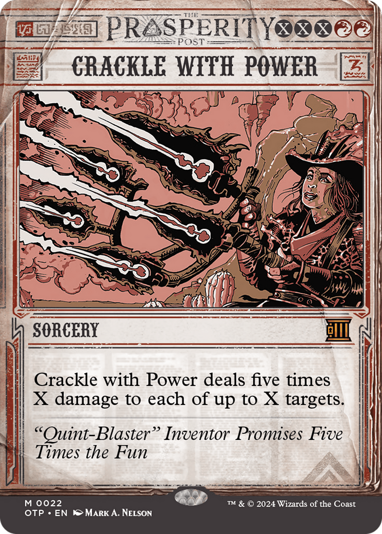 Image of Crackle with Power (OTP-022) - Breaking News: (Showcase) (Borderless) Foil