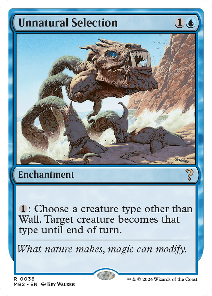Image of Unnatural Selection (White Border) (MB2-038) - Mystery Booster 2
