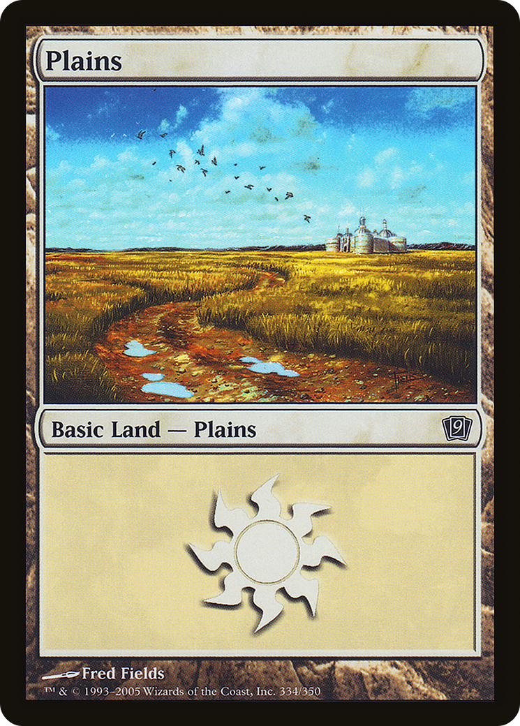 Image of Plains (334) (9ED-334) - 9th Edition Foil