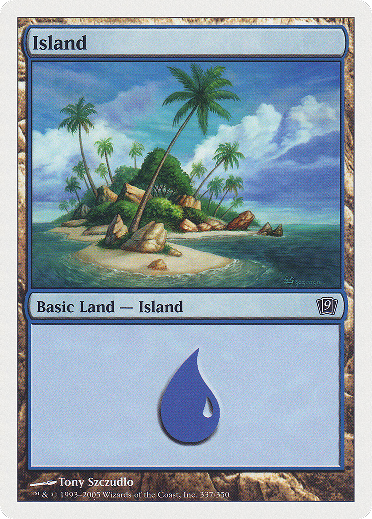 Image of Island (337) (9ED-337) - 9th Edition Foil