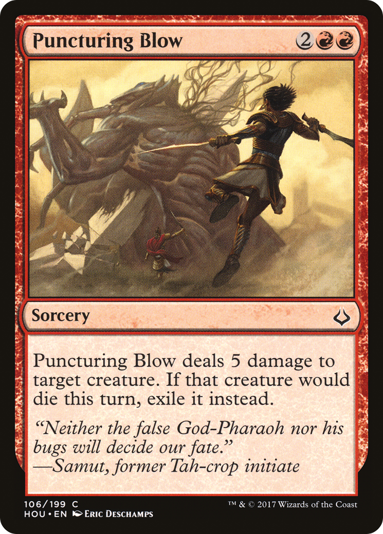 Image of Puncturing Blow (HOU-106) - Hour of Devastation Foil