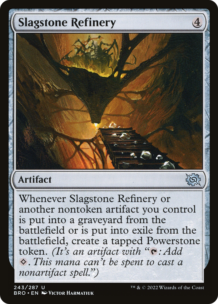 Image of Slagstone Refinery (BRO-243) - The Brothers' War Foil