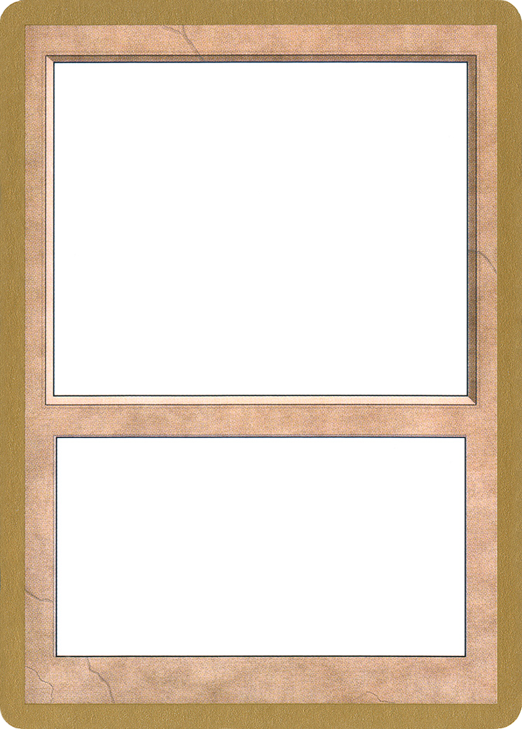 Image of 2001 World Championship Blank Card (WCD-) - World Championship Decks 2001