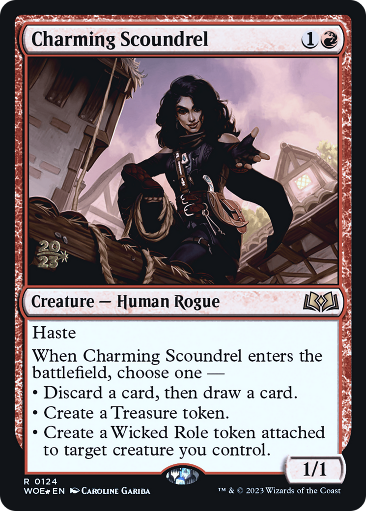 Image of Charming Scoundrel (PRE-124) - Wilds of Eldraine Promos Foil