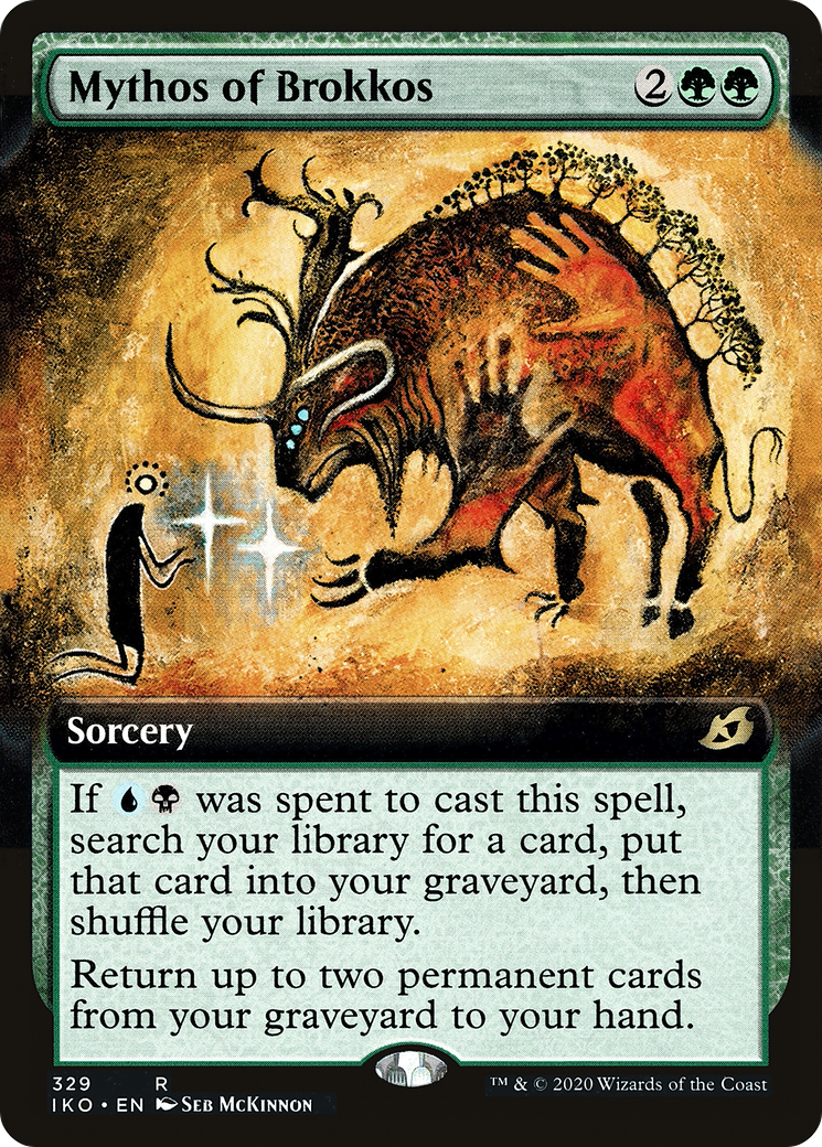 Image of Mythos of Brokkos (Extended Art) (IKO-329) - Ikoria: Lair of Behemoths: (Extended Art) Foil