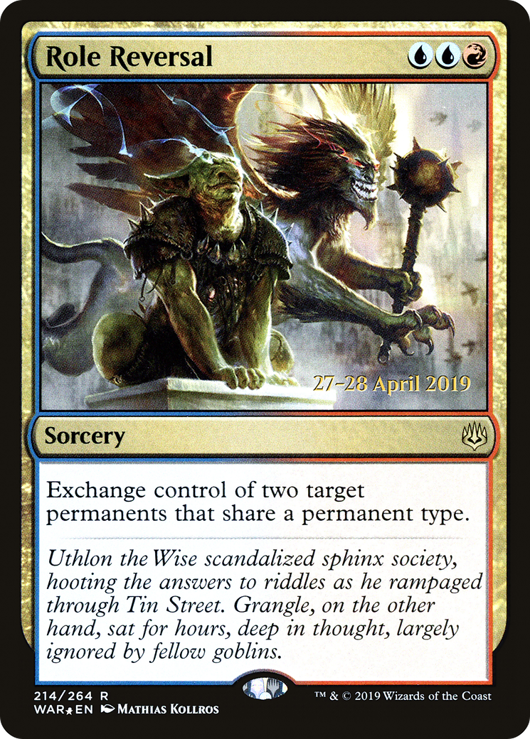 Image of Role Reversal (PRE-214) - War of the Spark Promos Foil