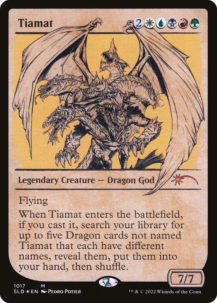 Image of Tiamat (Showcase) (SLD-1017) - Secret Lair Drop: (Showcase) Foil