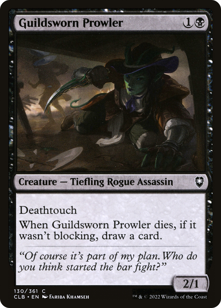Image of Guildsworn Prowler (CLB-130) - Commander Legends: Battle for Baldur's Gate Foil