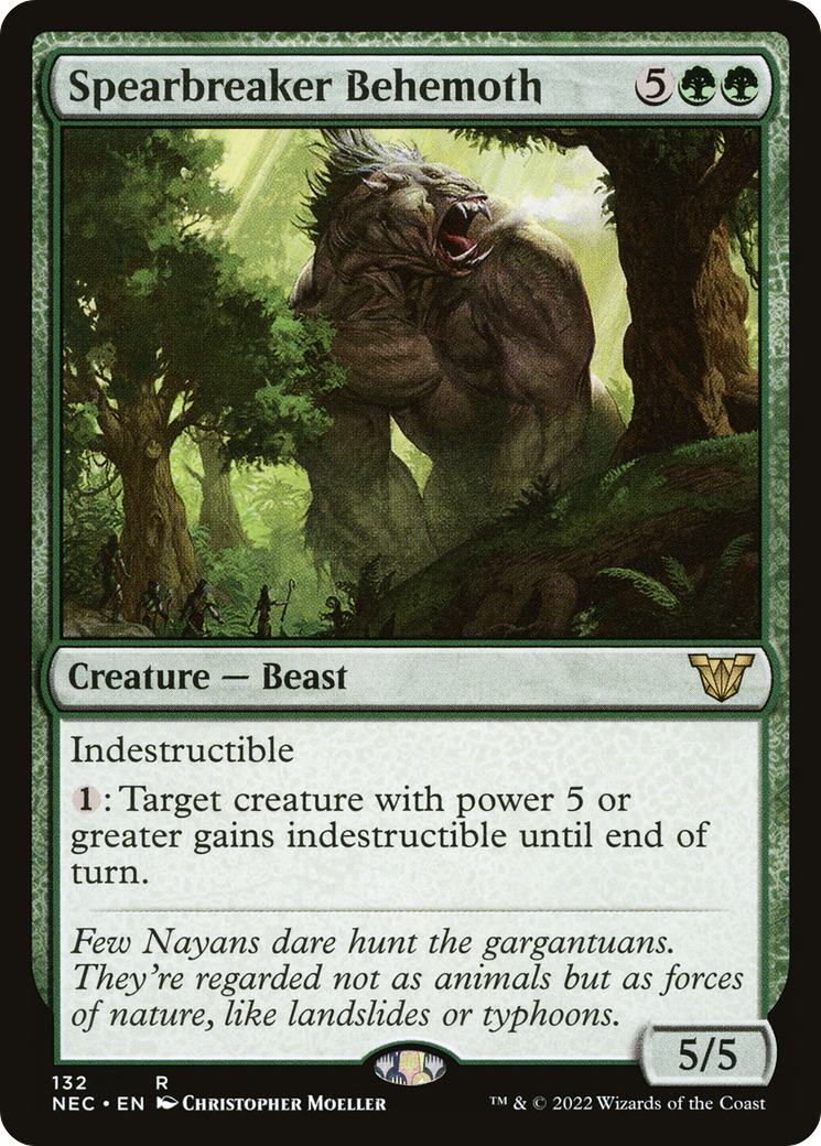 Image of Spearbreaker Behemoth (NEC-132) - Neon Dynasty Commander