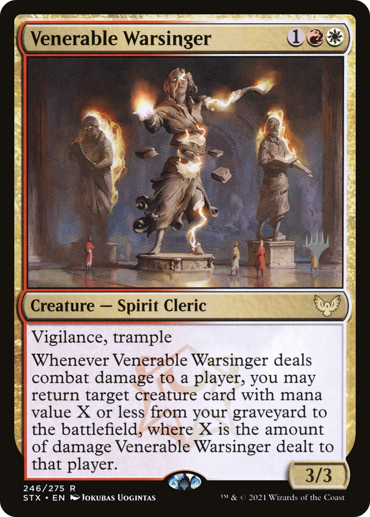Image of Venerable Warsinger (PPSTX-246) - Strixhaven: School of Mages Promos