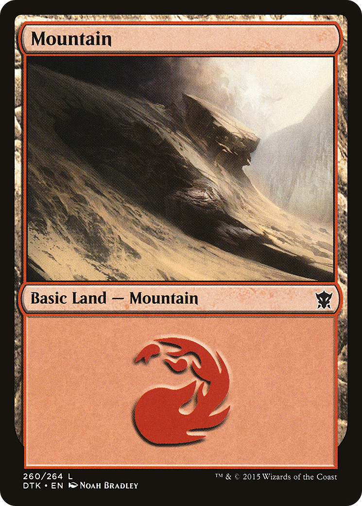 Image of Mountain (260) (DTK-260) - Dragons of Tarkir