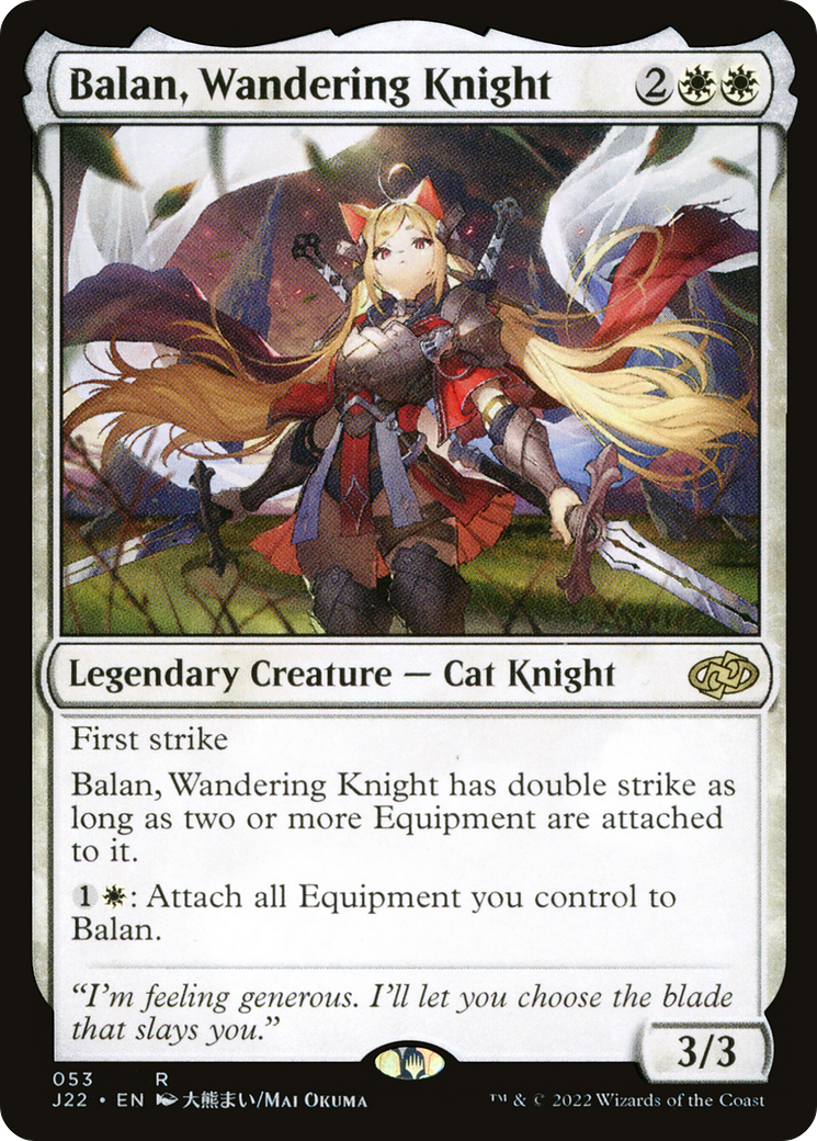 Image of Balan, Wandering Knight (J22-053) - Jumpstart 2022