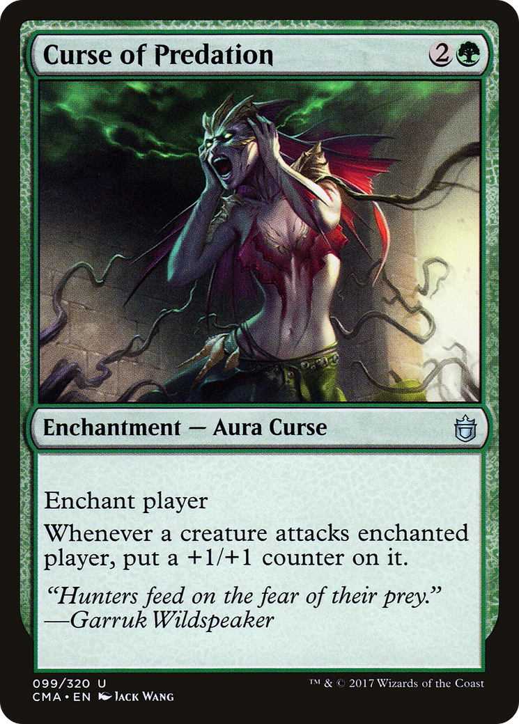 Image of Curse of Predation (CMA-099) - Commander Anthology