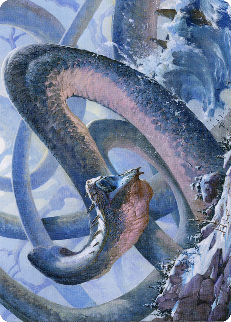 Image of Koma, Cosmos Serpent // Koma, Cosmos Serpent (ASKHM-060) - Art Series: Kaldheim (Borderless) Foil