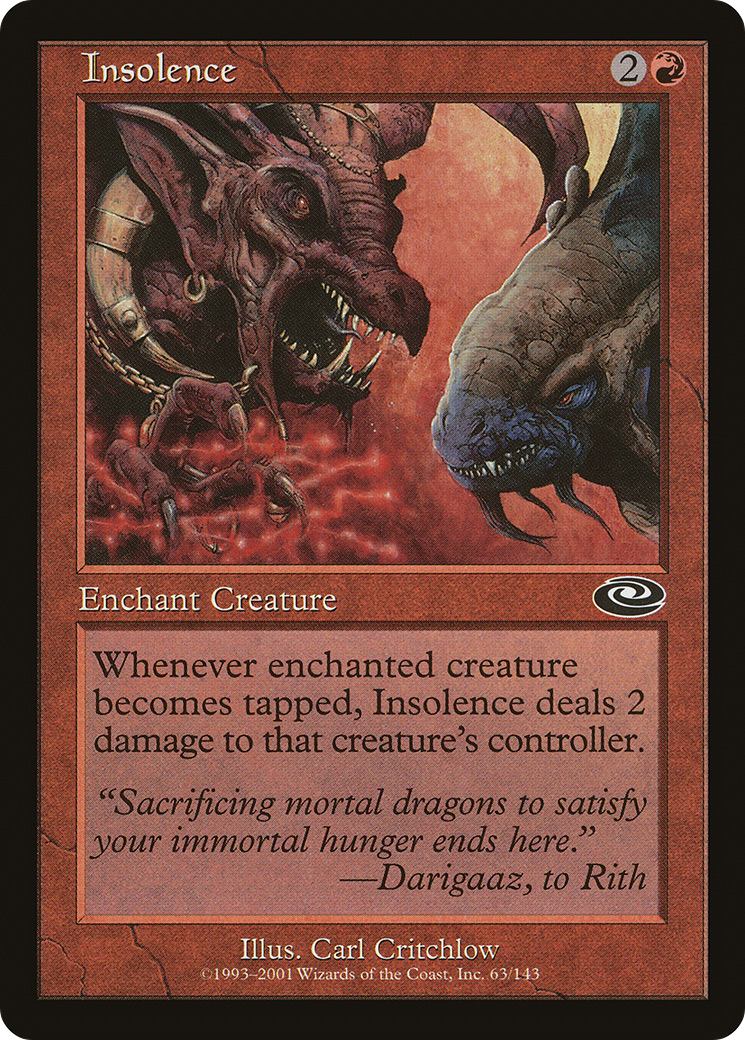 Image of Insolence (PLS-063) - Planeshift Foil