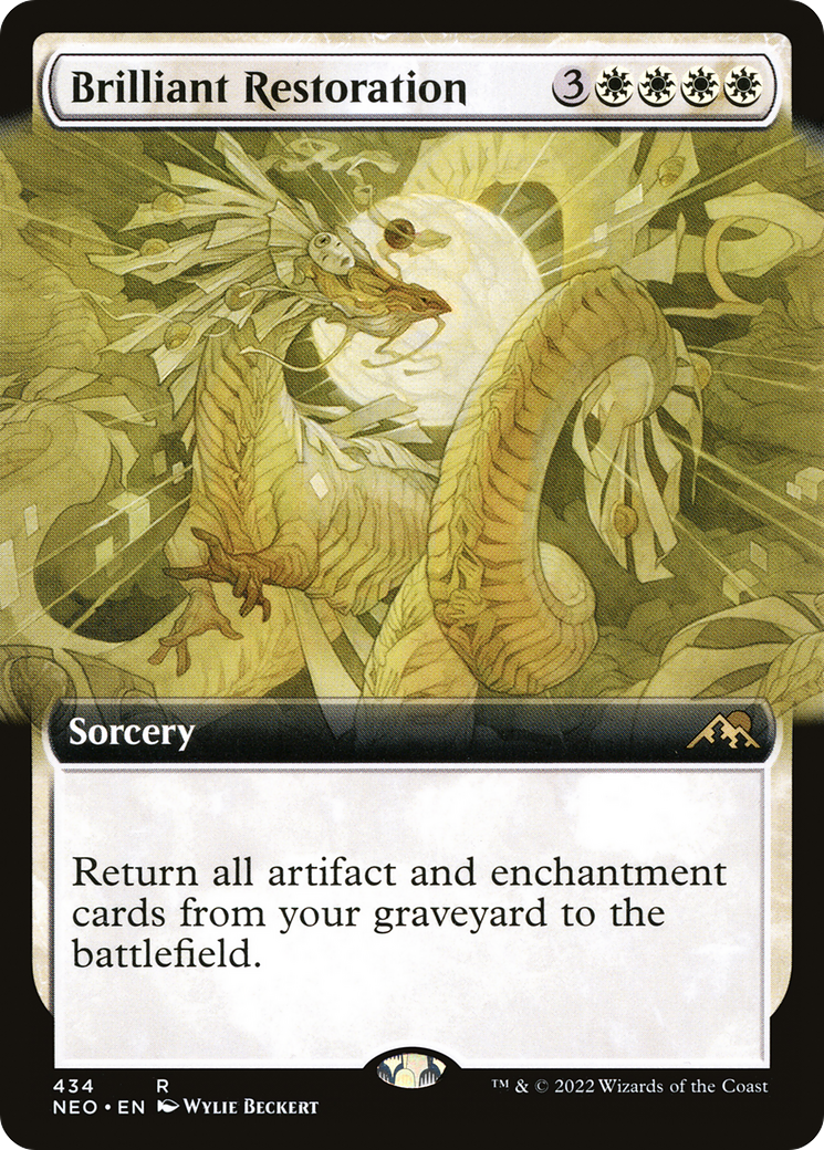 Image of Brilliant Restoration (Extended Art) (NEO-434) - Kamigawa: Neon Dynasty: (Extended Art)