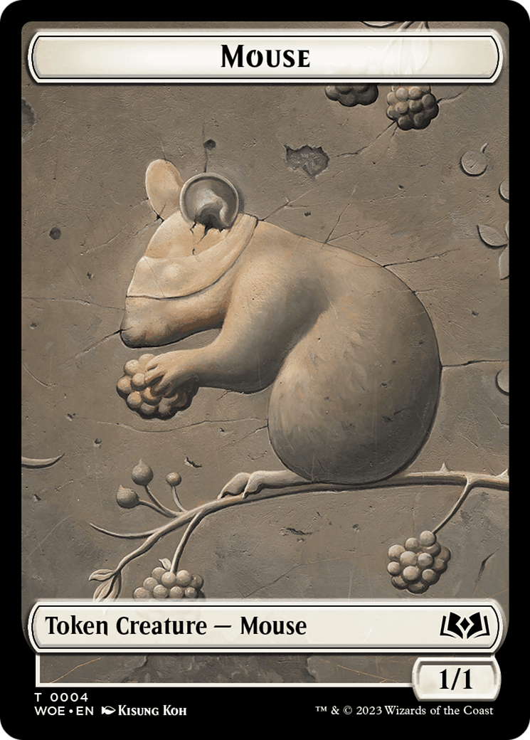 Image of Mouse (TWOE-004) - Wilds of Eldraine Tokens Foil
