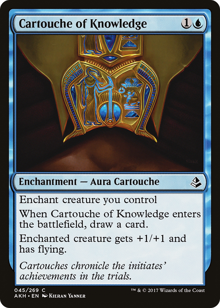 Image of Cartouche of Knowledge (AKH-045) - Amonkhet Foil