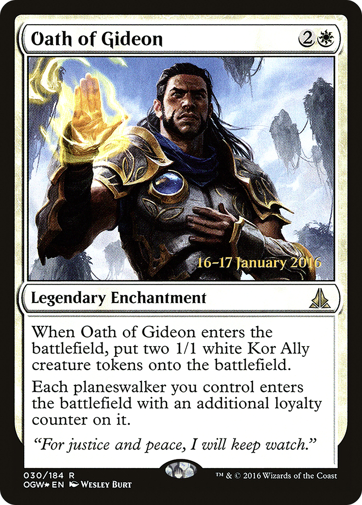Image of Oath of Gideon (PRE-030) - Oath of the Gatewatch Promos Foil