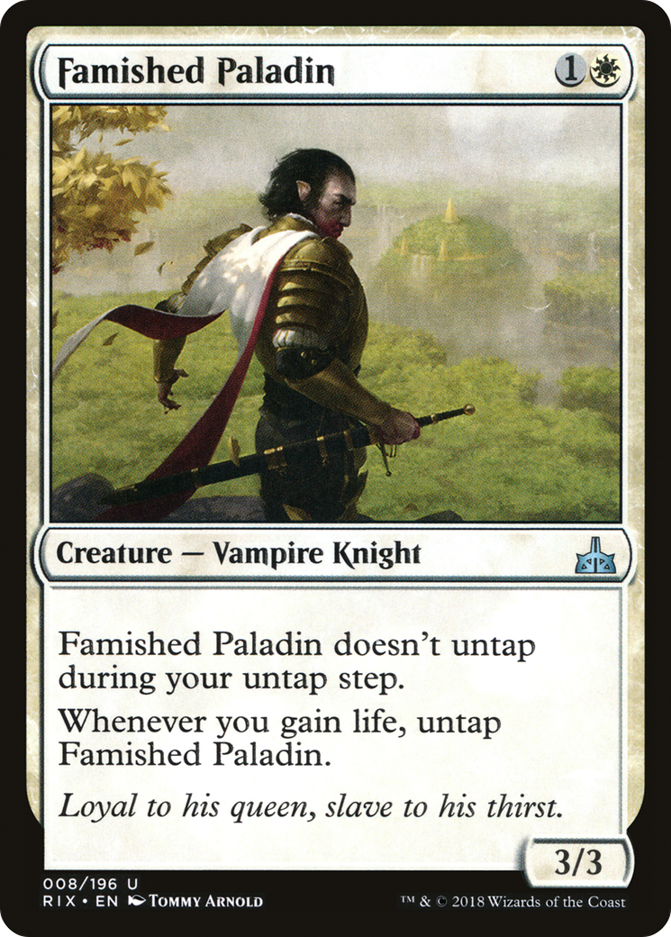 Image of Famished Paladin (RIX-008) - Rivals of Ixalan Foil