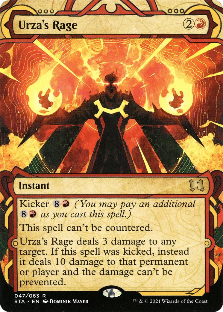 Image of Urza's Rage (STA-047) - Strixhaven Mystical Archive: (Showcase) (Borderless) Foil