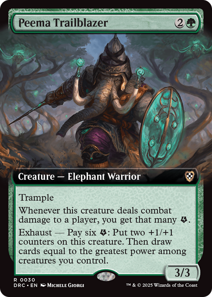 Image of Peema Trailblazer (Extended Art) (DRC-030) - Commander: Aetherdrift: (Extended Art)