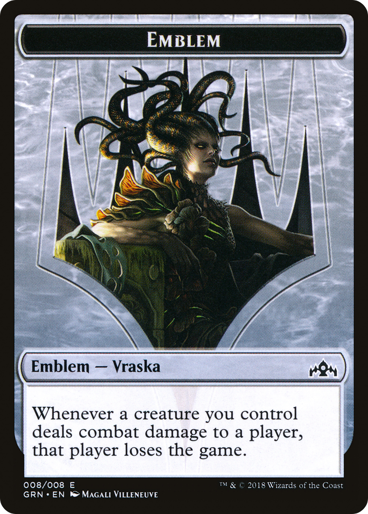 Image of Emblem - Vraska, Golgari Queen (GRN-008) - Guilds of Ravnica Tokens