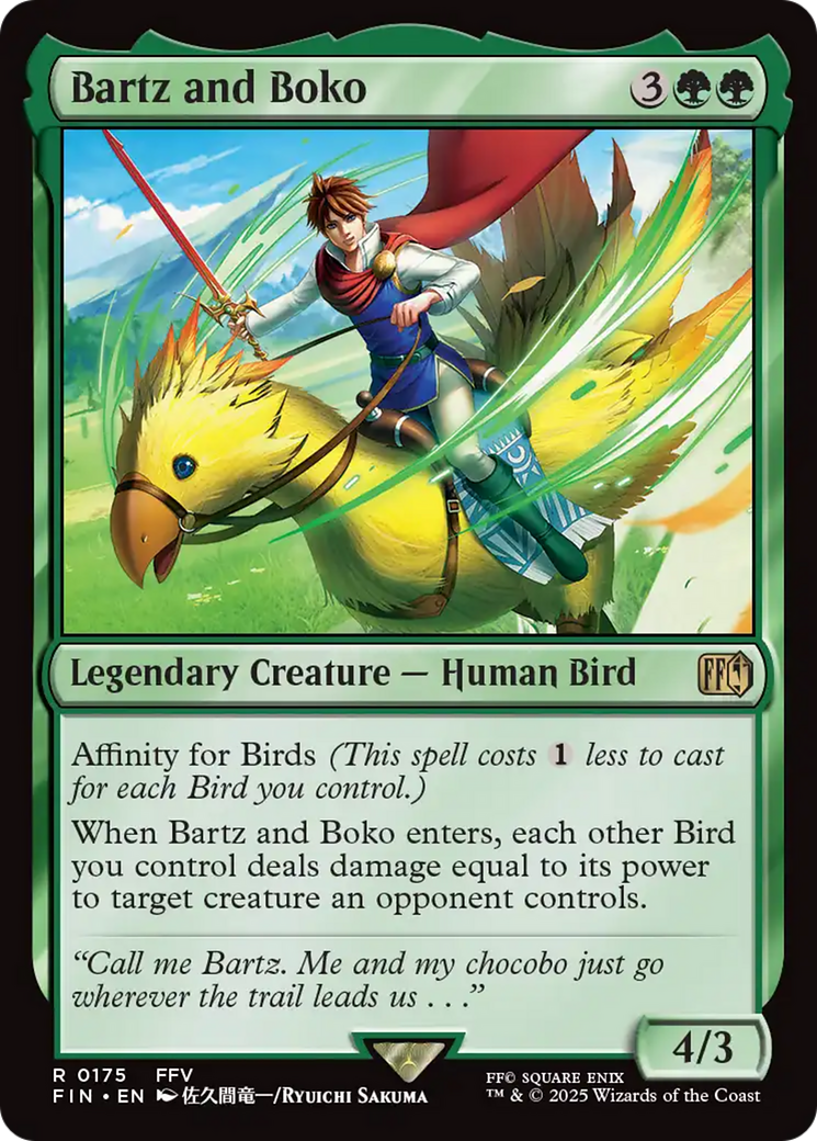 Image of Bartz and Boko (FIN-175) - FINAL FANTASY Foil