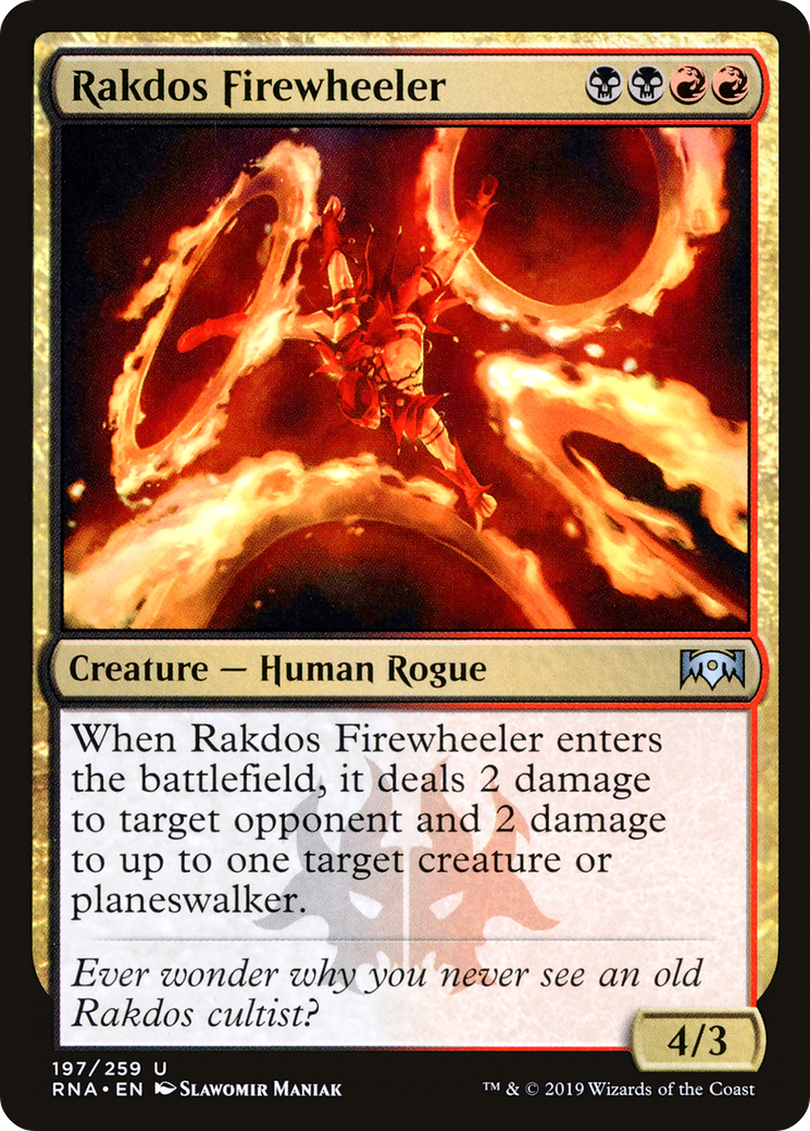 Image of Rakdos Firewheeler (RNA-197) - Ravnica Allegiance