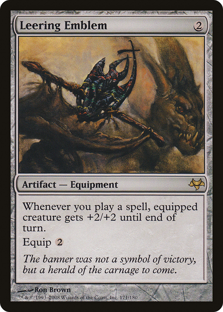 Image of Leering Emblem (EVE-171) - Eventide Foil