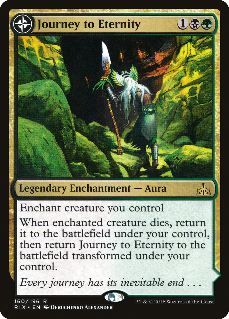 Image of Journey to Eternity (RIX-160) - Rivals of Ixalan: (compasslanddfc) Foil