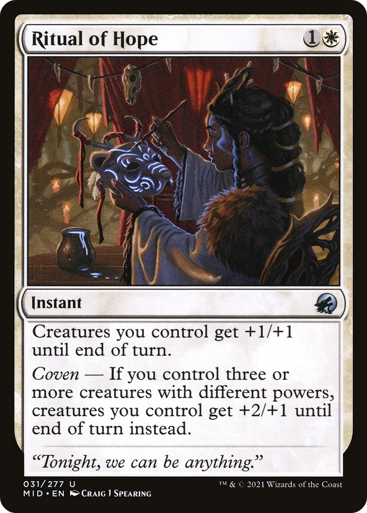 Image of Ritual of Hope (MID-031) - Innistrad: Midnight Hunt