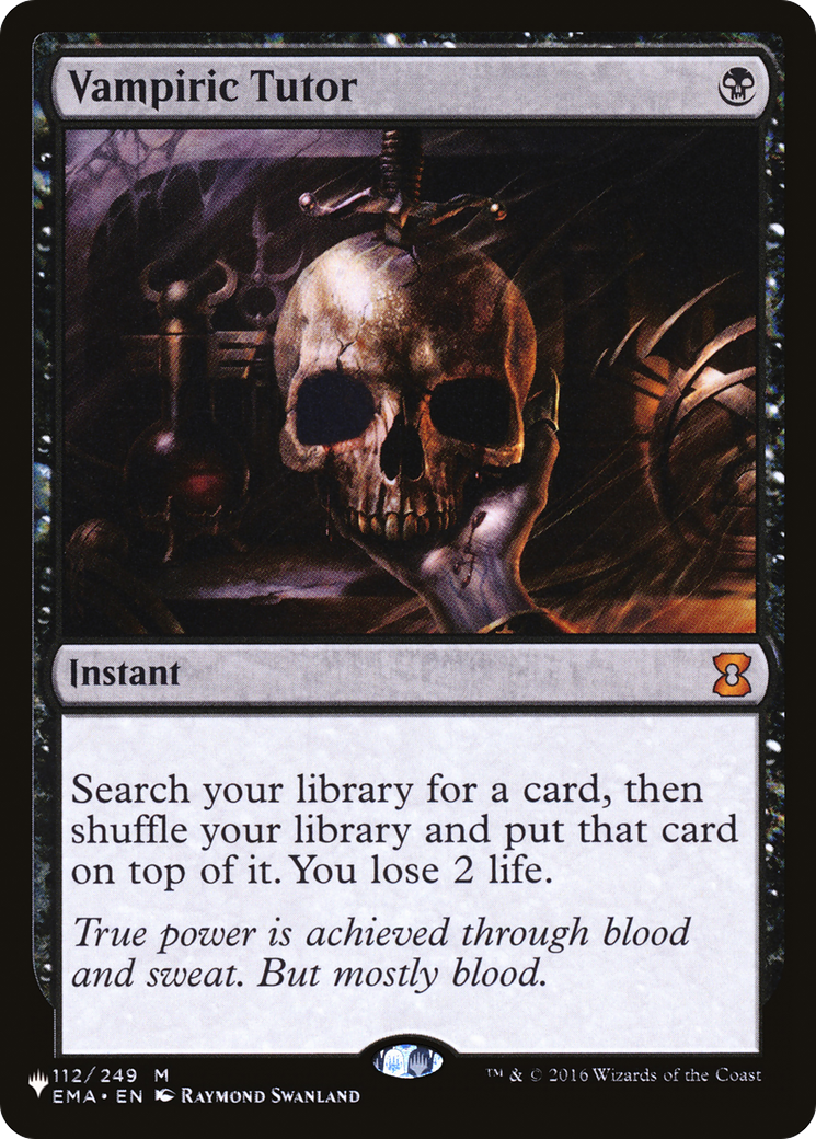 Image of Vampiric Tutor (LIST-EMA-112) - The List