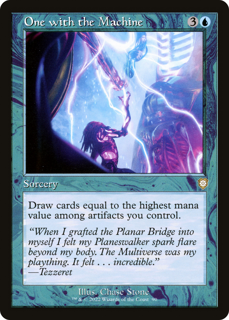Image of One with the Machine (Retro Frame) (BRC-090) - The Brothers' War Commander