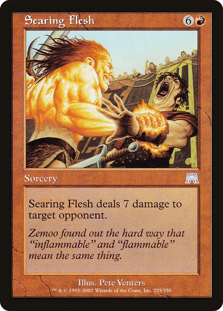 Image of Searing Flesh (ONS-225) - Onslaught Foil