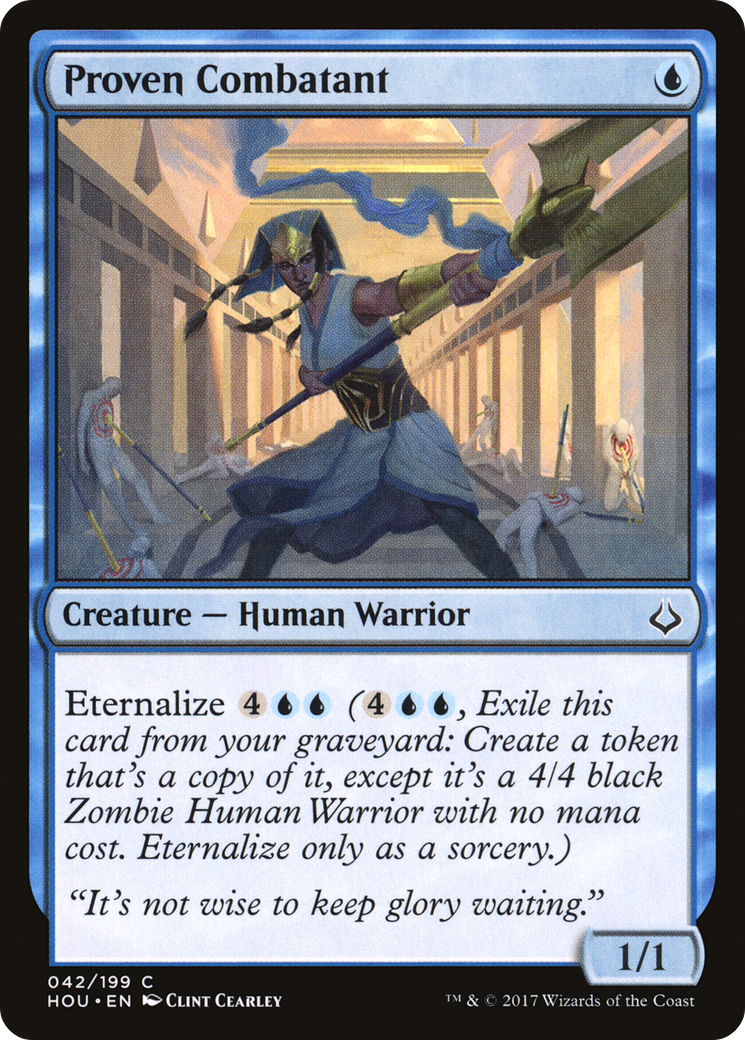 Image of Proven Combatant (HOU-042) - Hour of Devastation Foil