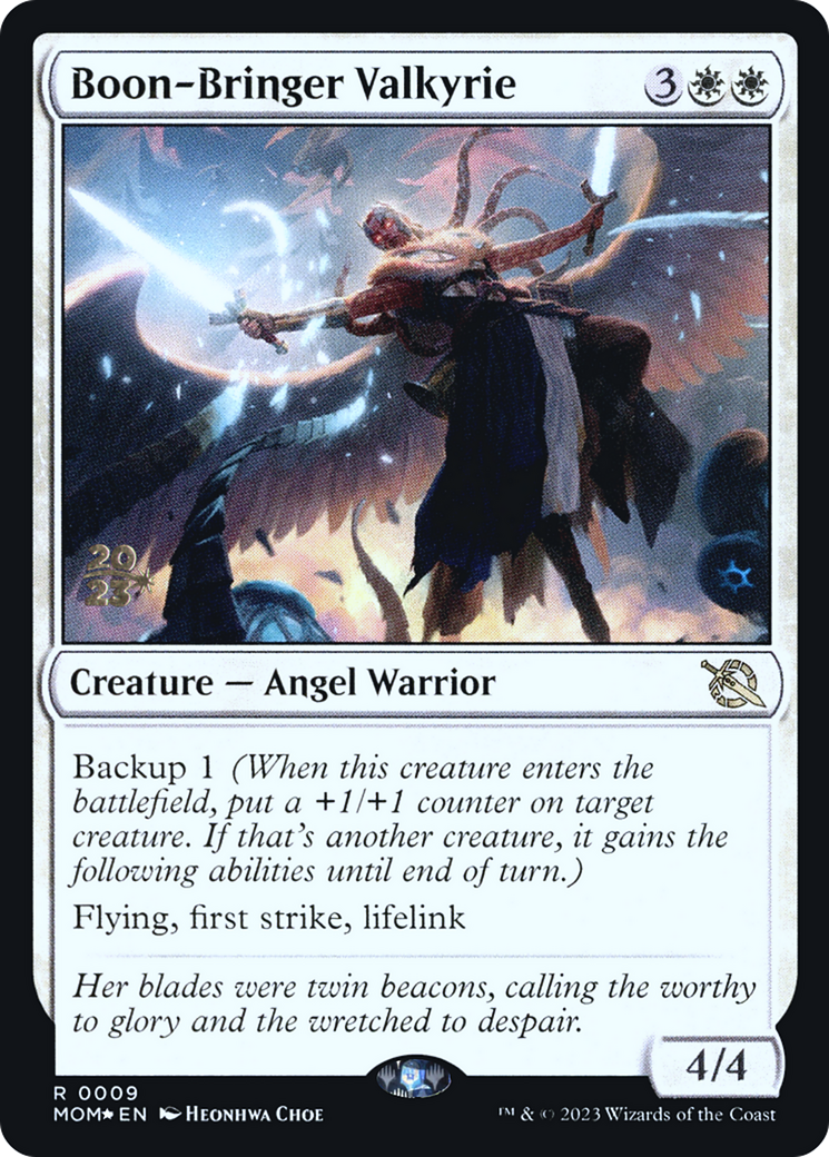 Image of Boon-Bringer Valkyrie (PRE-009) - March of the Machine Promos Foil