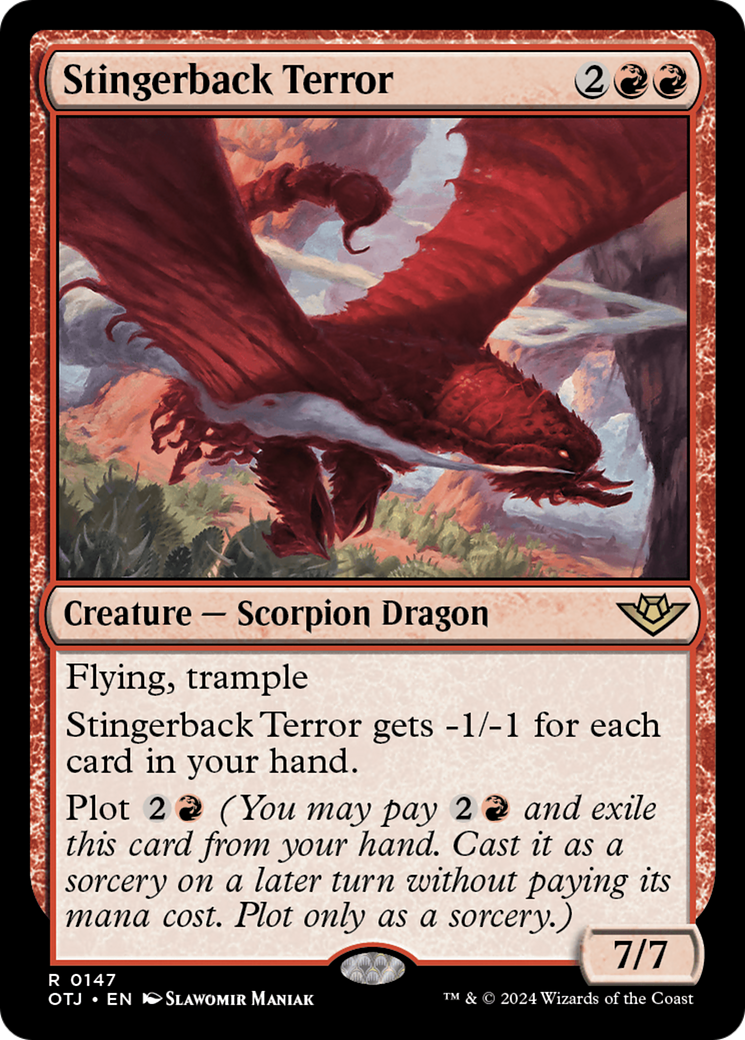 Image of Stingerback Terror (OTJ-147) - Outlaws of Thunder Junction Foil