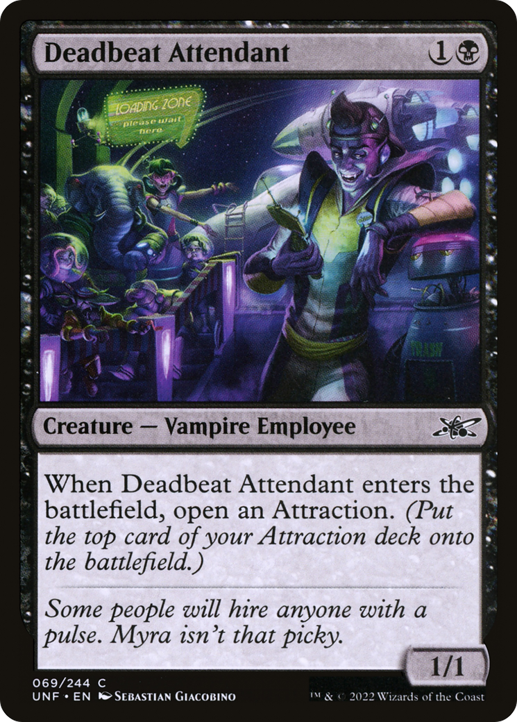 Image of Deadbeat Attendant (UNF-069) - Unfinity