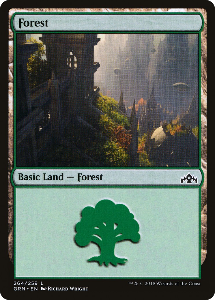 Image of Forest (GRN-264) - Guilds of Ravnica Foil
