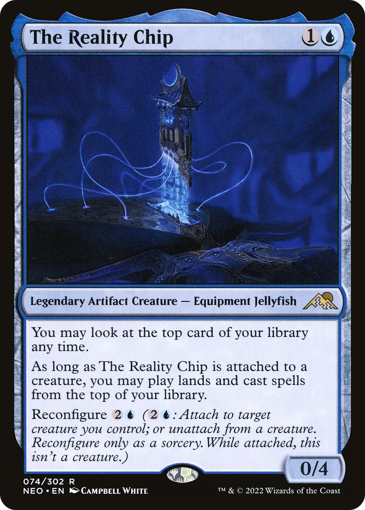 Image of The Reality Chip (NEO-074) - Kamigawa: Neon Dynasty