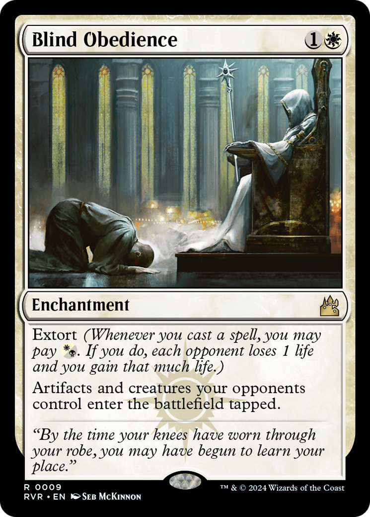 Image of Blind Obedience (RVR-009) - Ravnica Remastered Foil