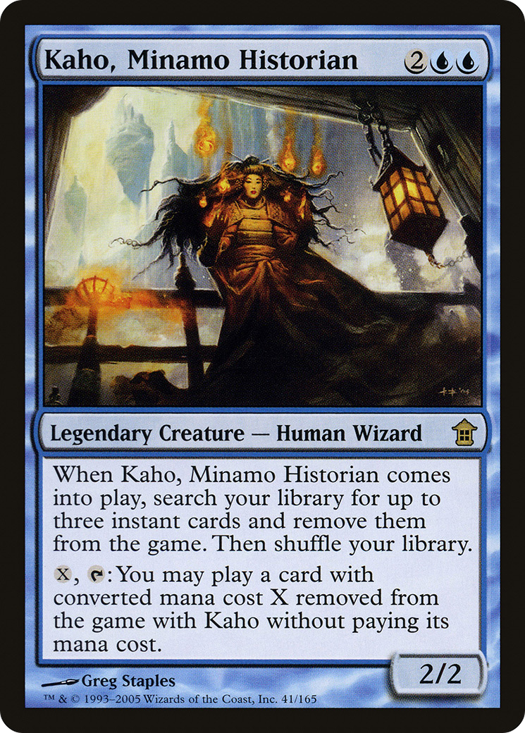 Image of Kaho, Minamo Historian (SOK-041) - Saviors of Kamigawa Foil