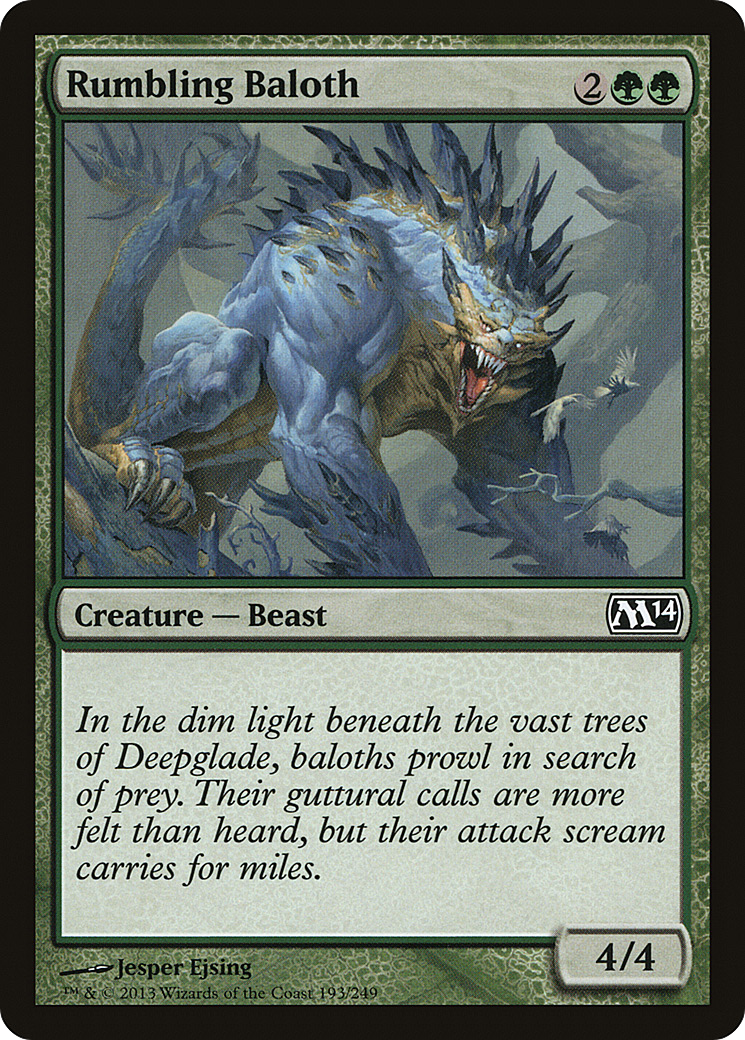 Image of Rumbling Baloth (M14-193) - Magic 2014 Foil