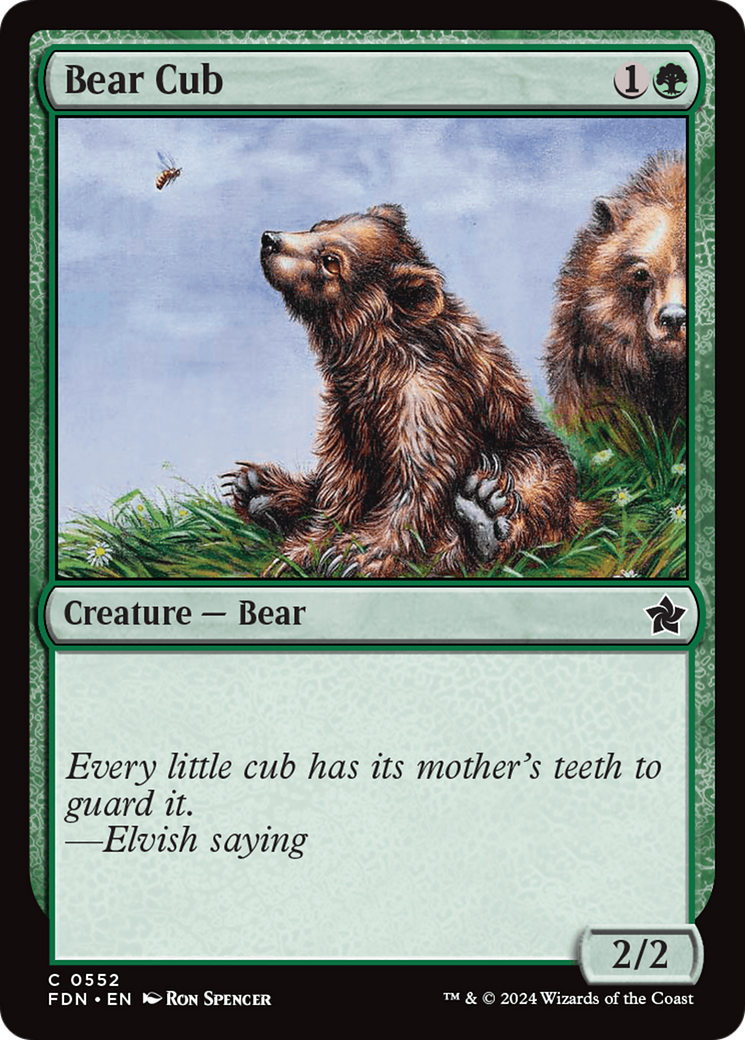 Image of Bear Cub (FDN-552) - Foundations
