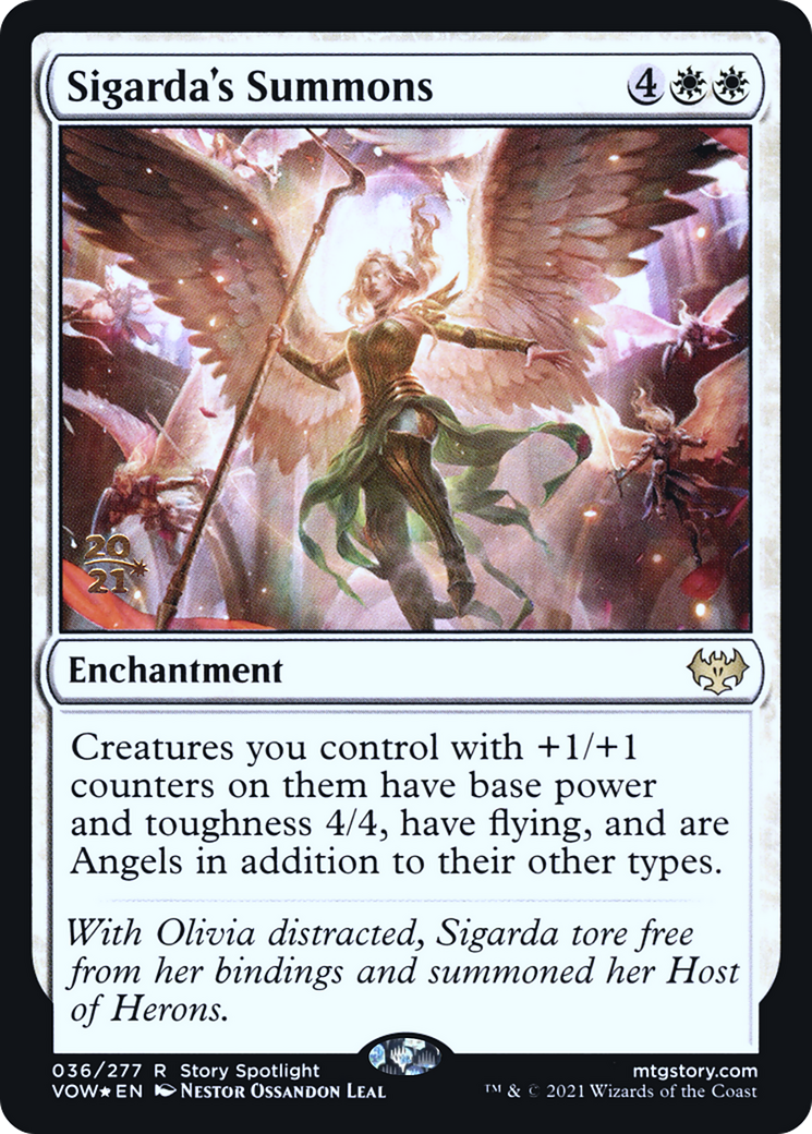 Image of Sigarda's Summons (PRE-036) - Innistrad: Crimson Vow Promos Foil
